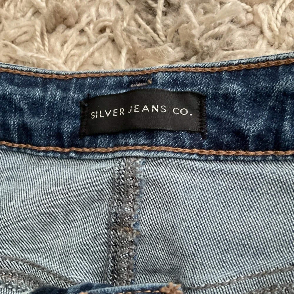 Silver Jeans Co Most Wanted Skinny Distressed Cuffed Jeans W24 L27 L63022EGX269